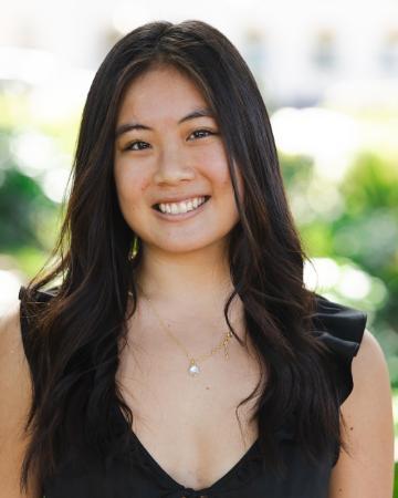 Megan Baldemor, a recipient of a 2025 Goldwater scholarship poses for the camera.
