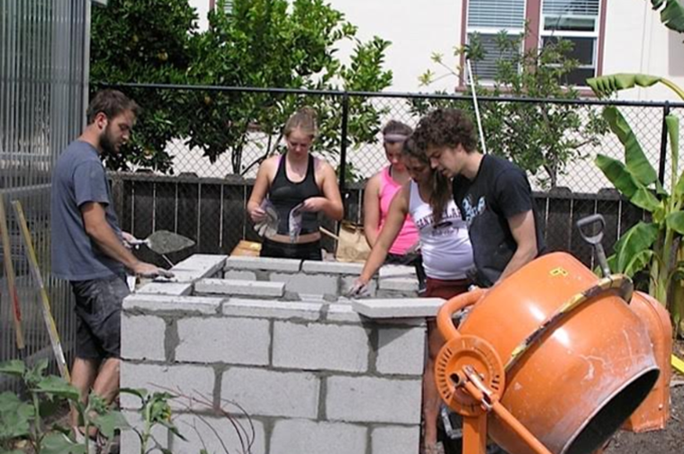 Engineers Without Borders doing a service project in Rwanda