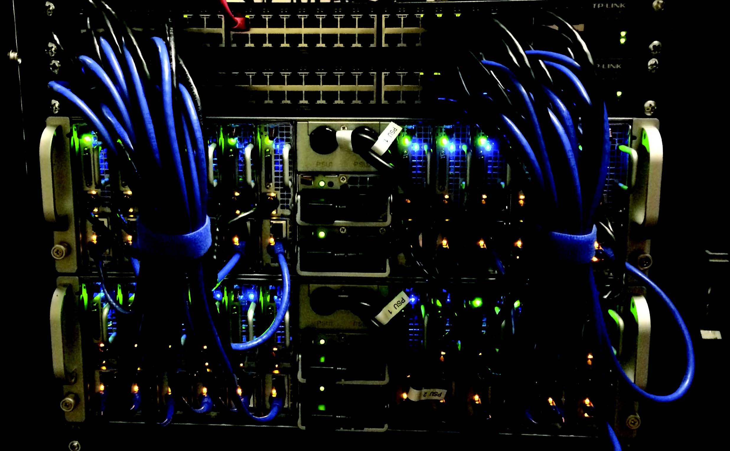 The ECC's Hadoop cluster handles Big Data using little space.