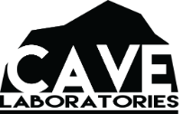 CAVE Laboratories logo with mountain silhouette.