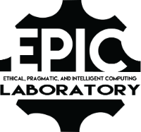 EPIC LABORATORY logo featuring science-related design.