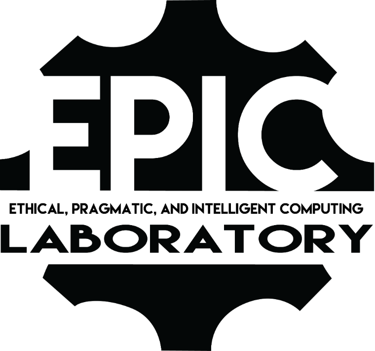 EPIC LABORATORY logo featuring science-related design.