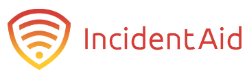 IncidentAid logo with shield icon and text