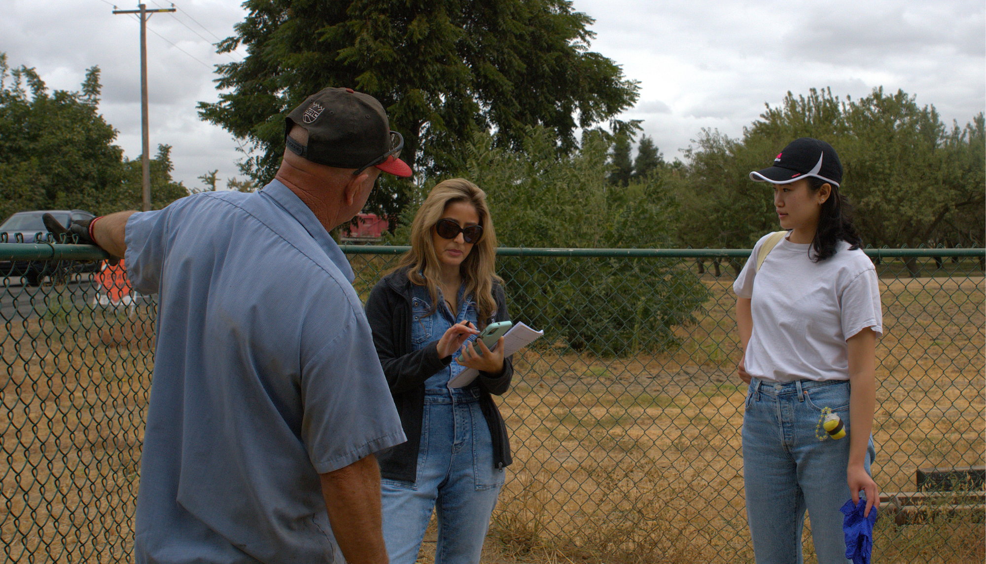 Researchers conducting fieldwork