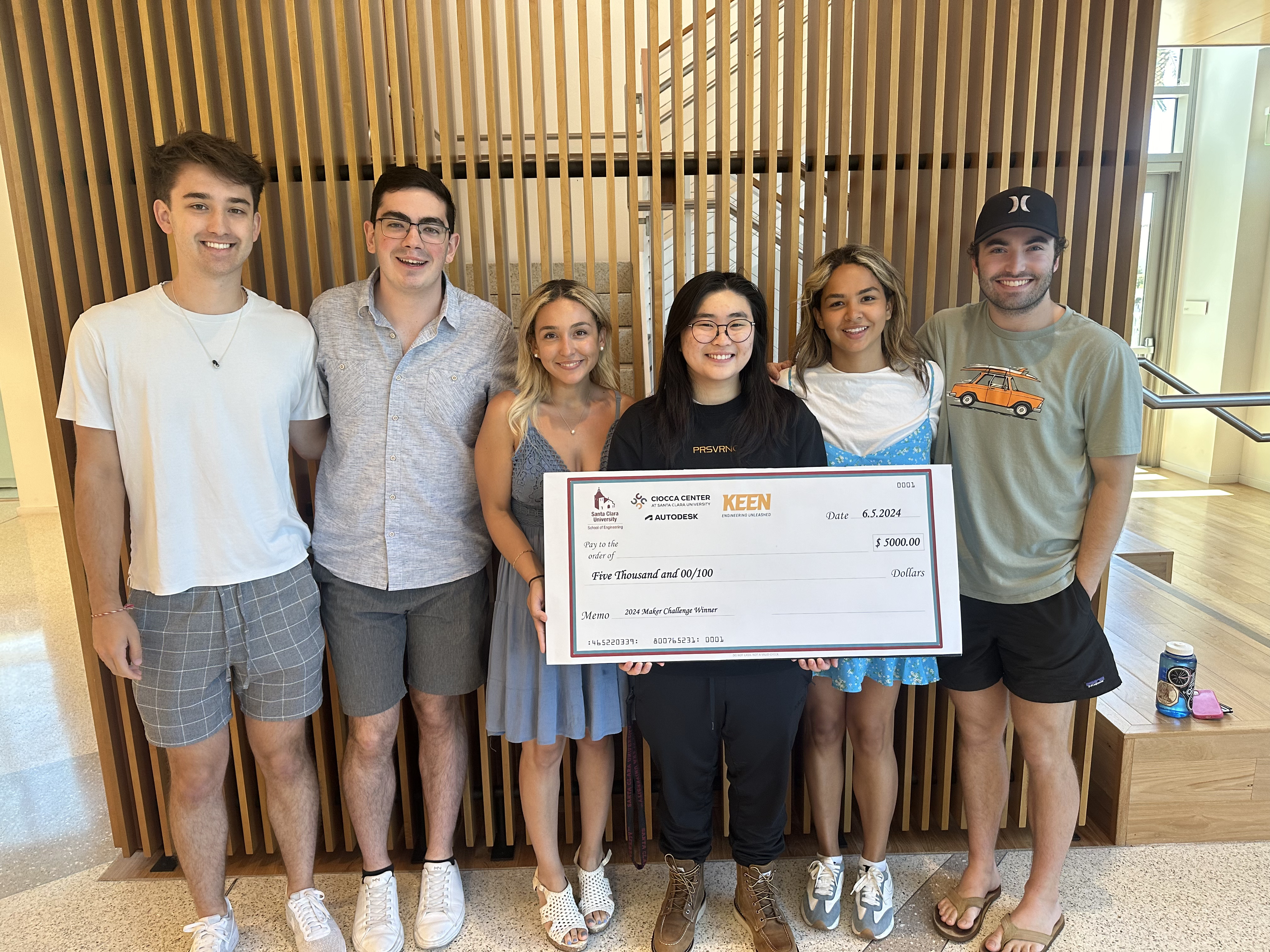 Team photo of the winners of the 2024 Design Make Sell Challenge