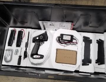 Hotwire cutter used to create custom storage solution for components for robotic RC boat