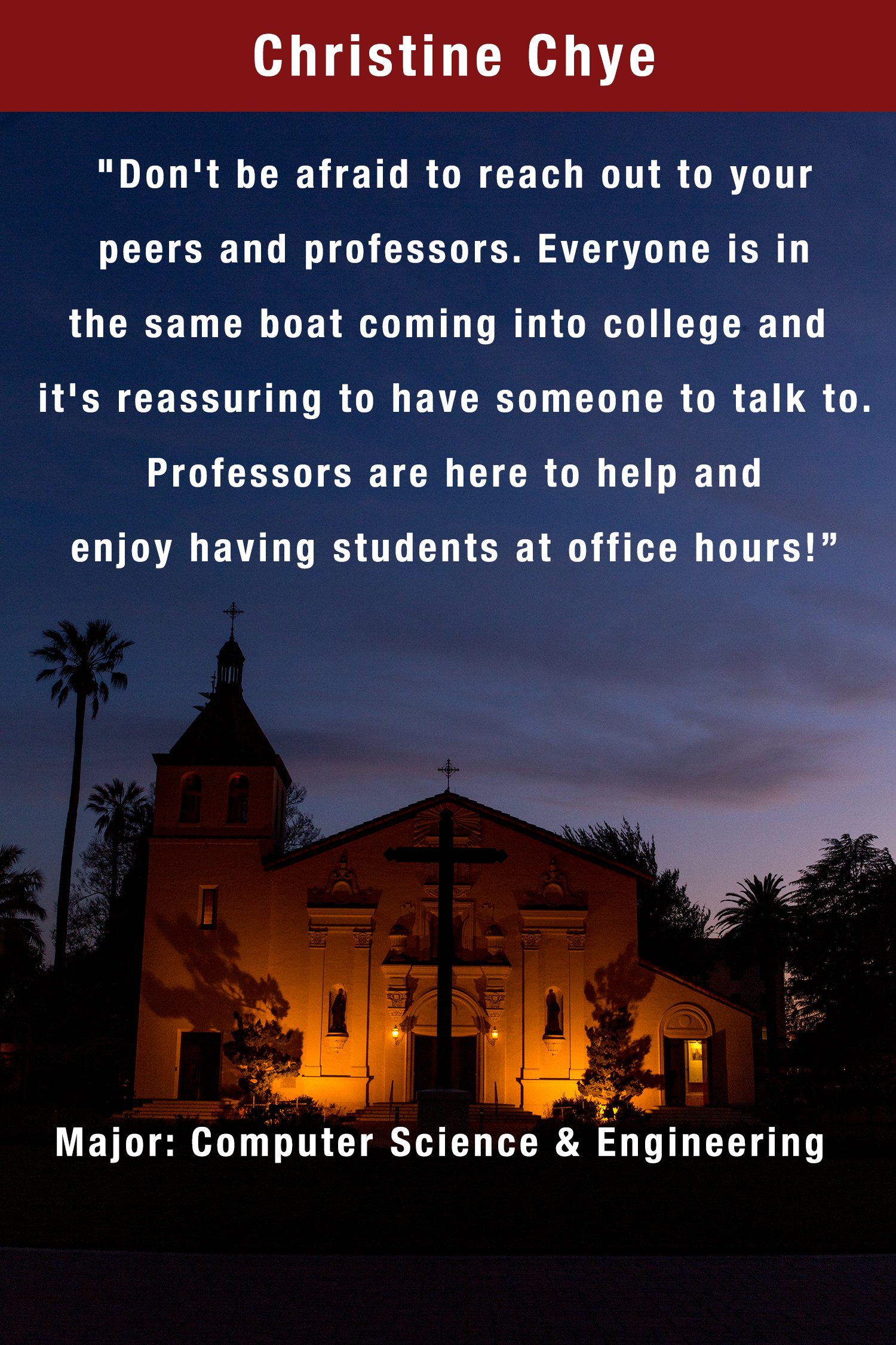 Dark, lit-up building with text: 'Bad Lifers Poem' followed by a poem about the fortitude and adventures of spirited individuals.