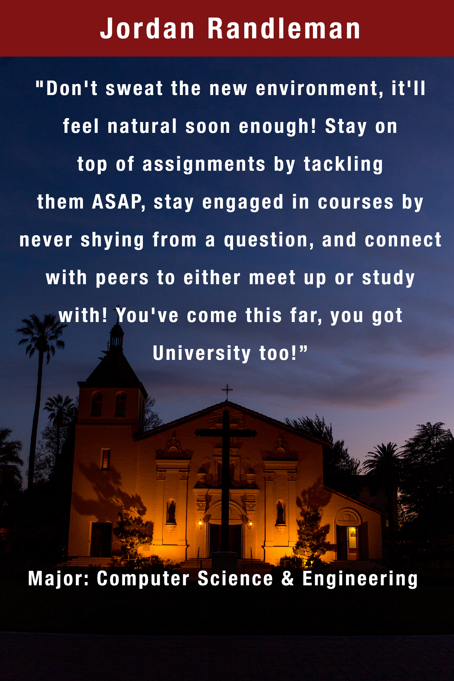 Jordan Randleman: 'This world drives you outside of its limits, but there's so much beauty. But when one sees God, nothing else matters, and neither do I. Such events don't bind me to a perpetual home and cry over a box-unless that box is a pan
