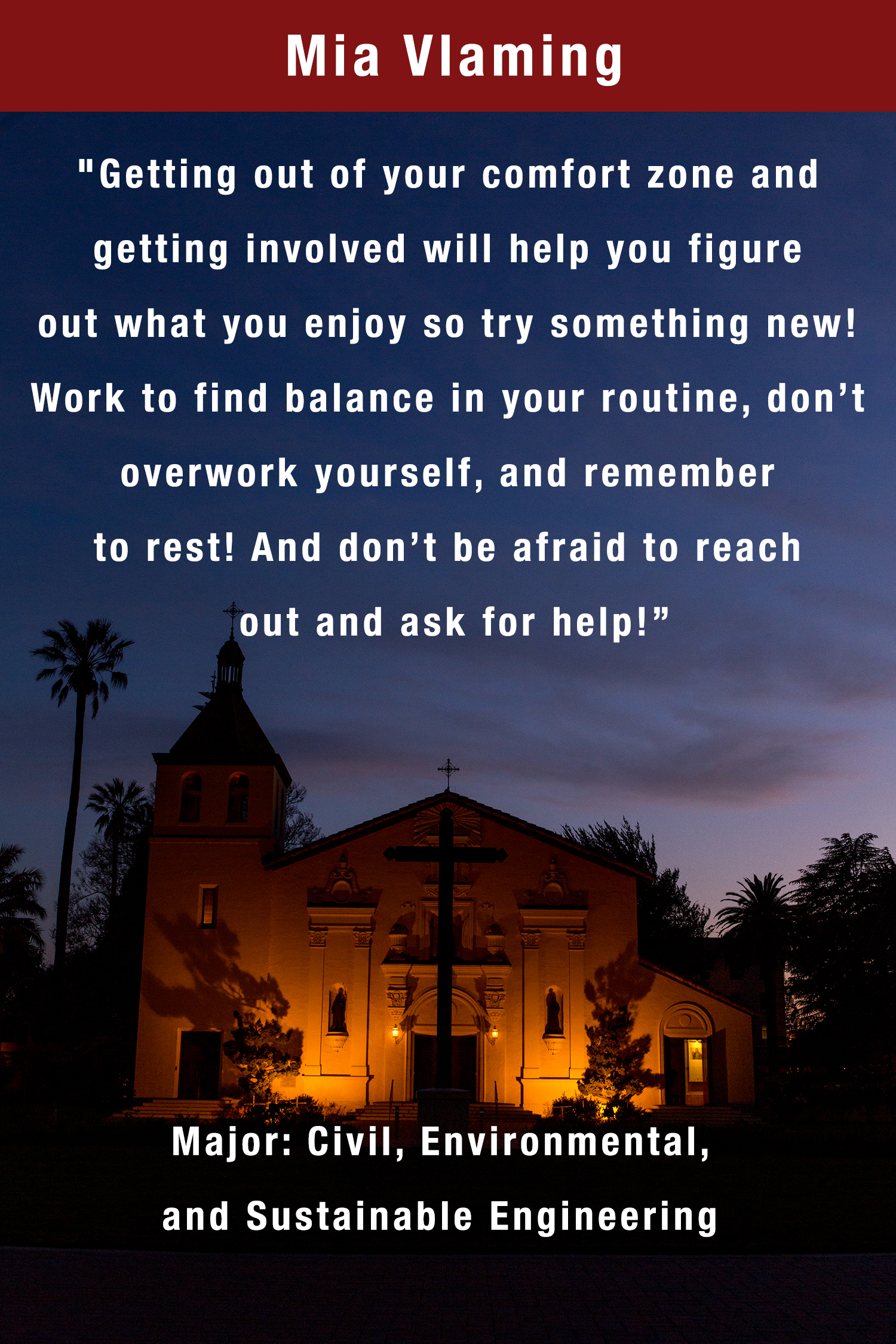 Inspirational quote on dark sky with lit-up building. Text reads, “Stop thinking…start doing! Fear is stupid, so are regrets. Decision Time. Go out…make mistakes…when you least expect it, something great will come along...something better than y