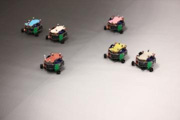 Decabot robots in testbed