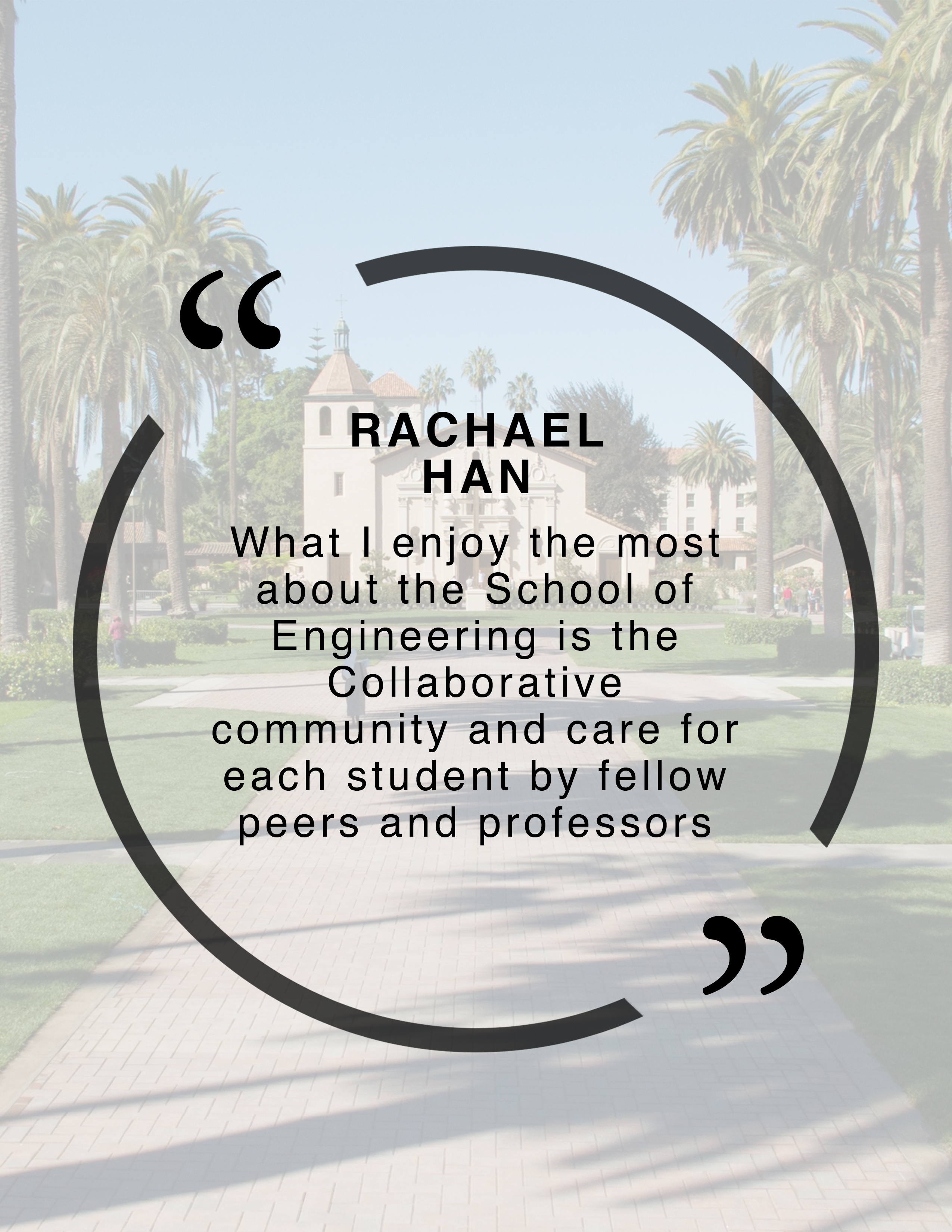 Rachael Han Quote: 'Expecting the world to treat you fairly...' with blurry background street and trees.