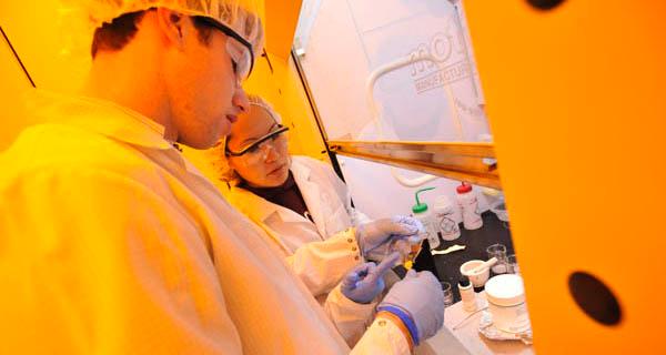 Post-fabrication processing of a microfluidic device